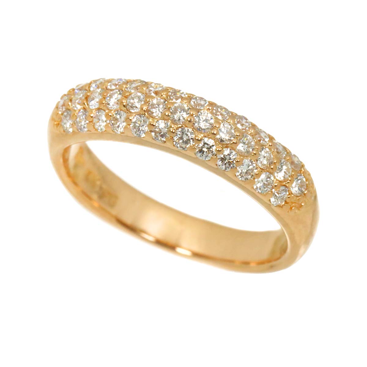 Diamond 0.40ct Ring 18K PG 750 Size3.75(US)
