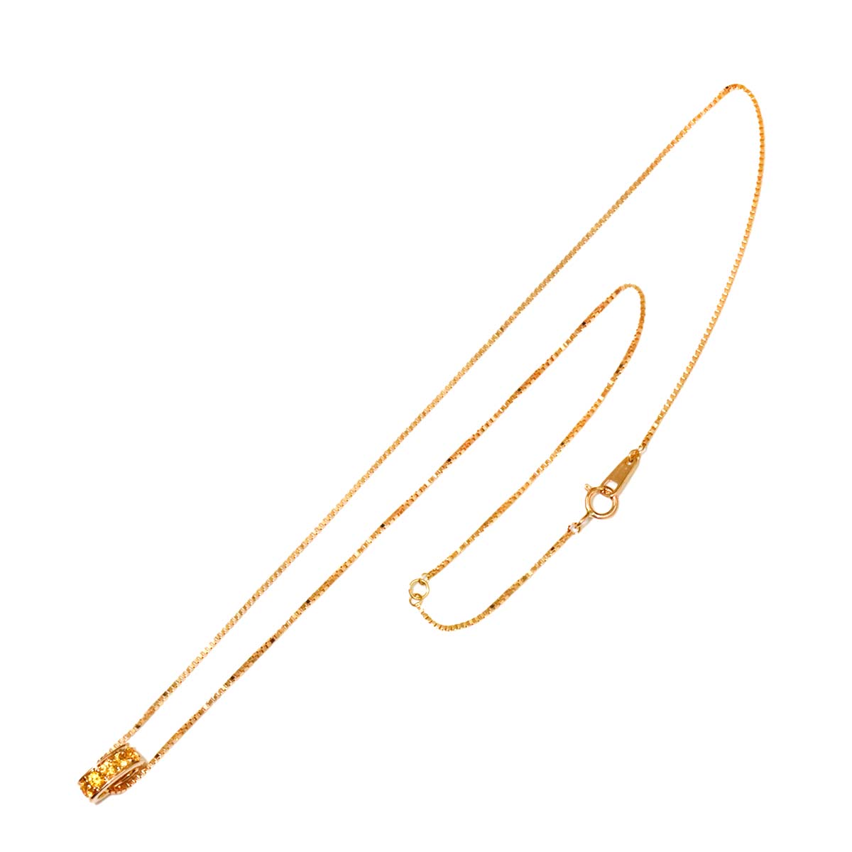 Sapphire Necklace 18K PG 750