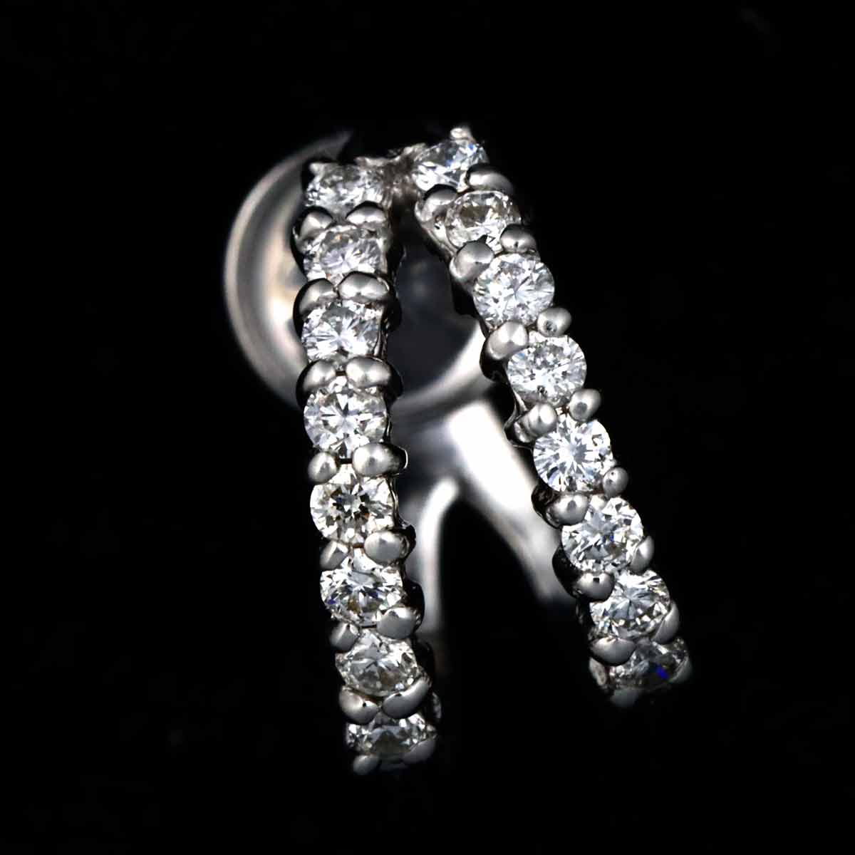 Diamond 0.10ct/0.10ct Earring 18K WG 750