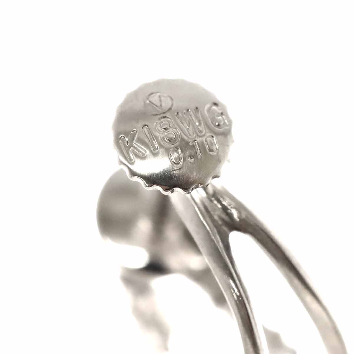Diamond 0.10ct/0.10ct Earring 18K WG 750