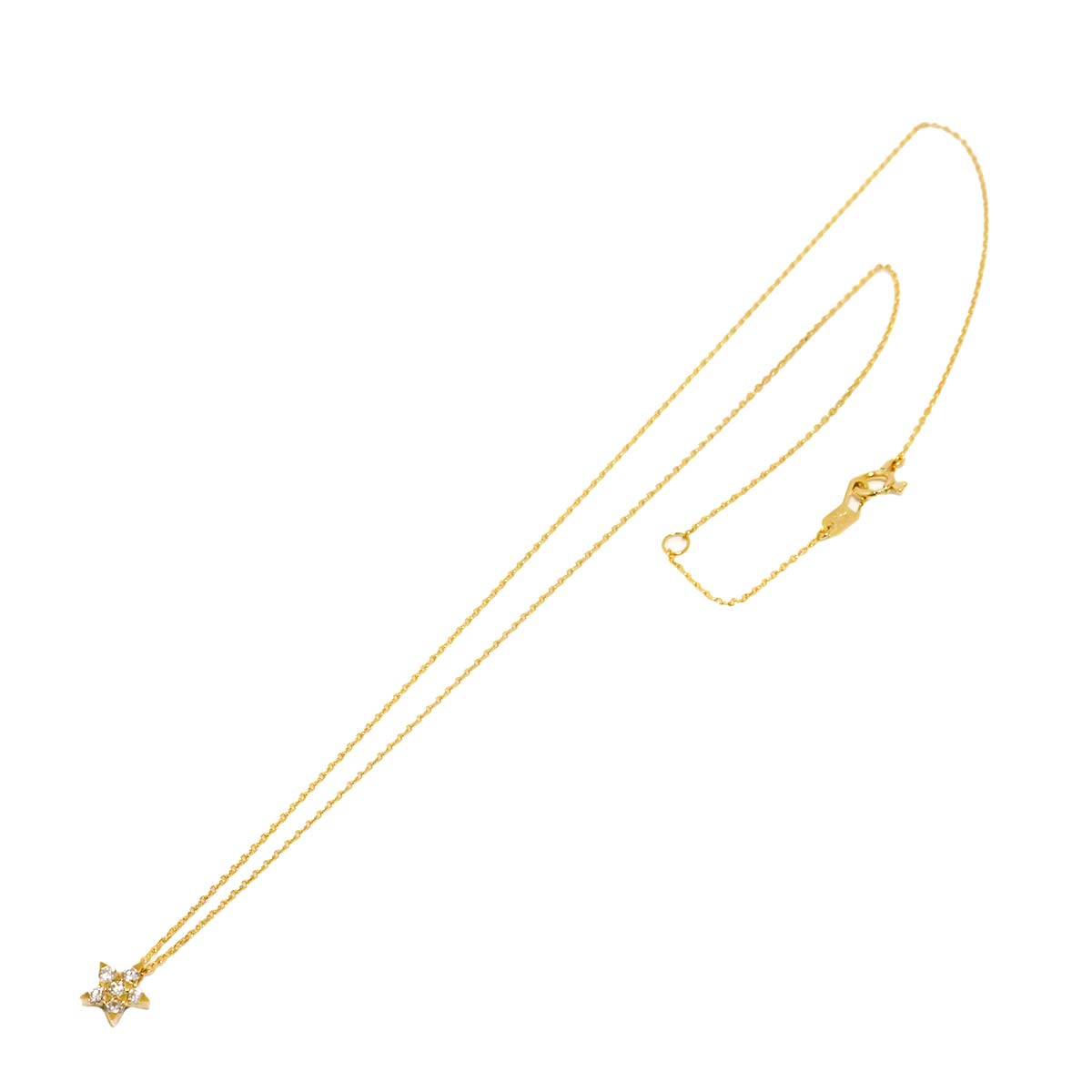 Diamond 0.15ct Necklace 18K YG 750