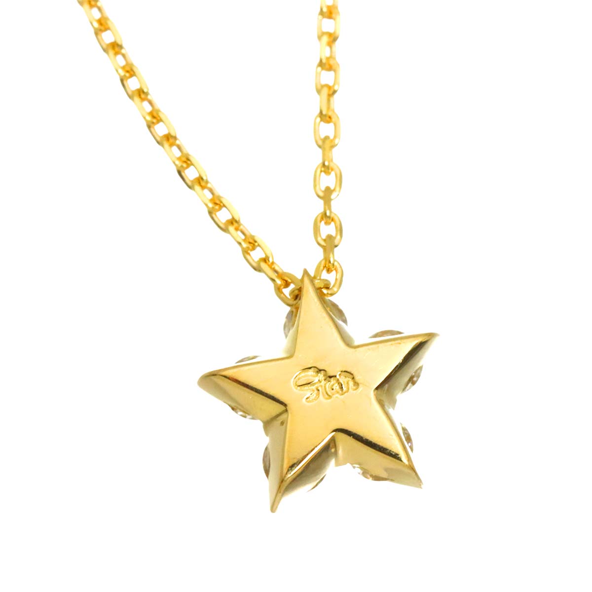 Diamond 0.15ct Necklace 18K YG 750