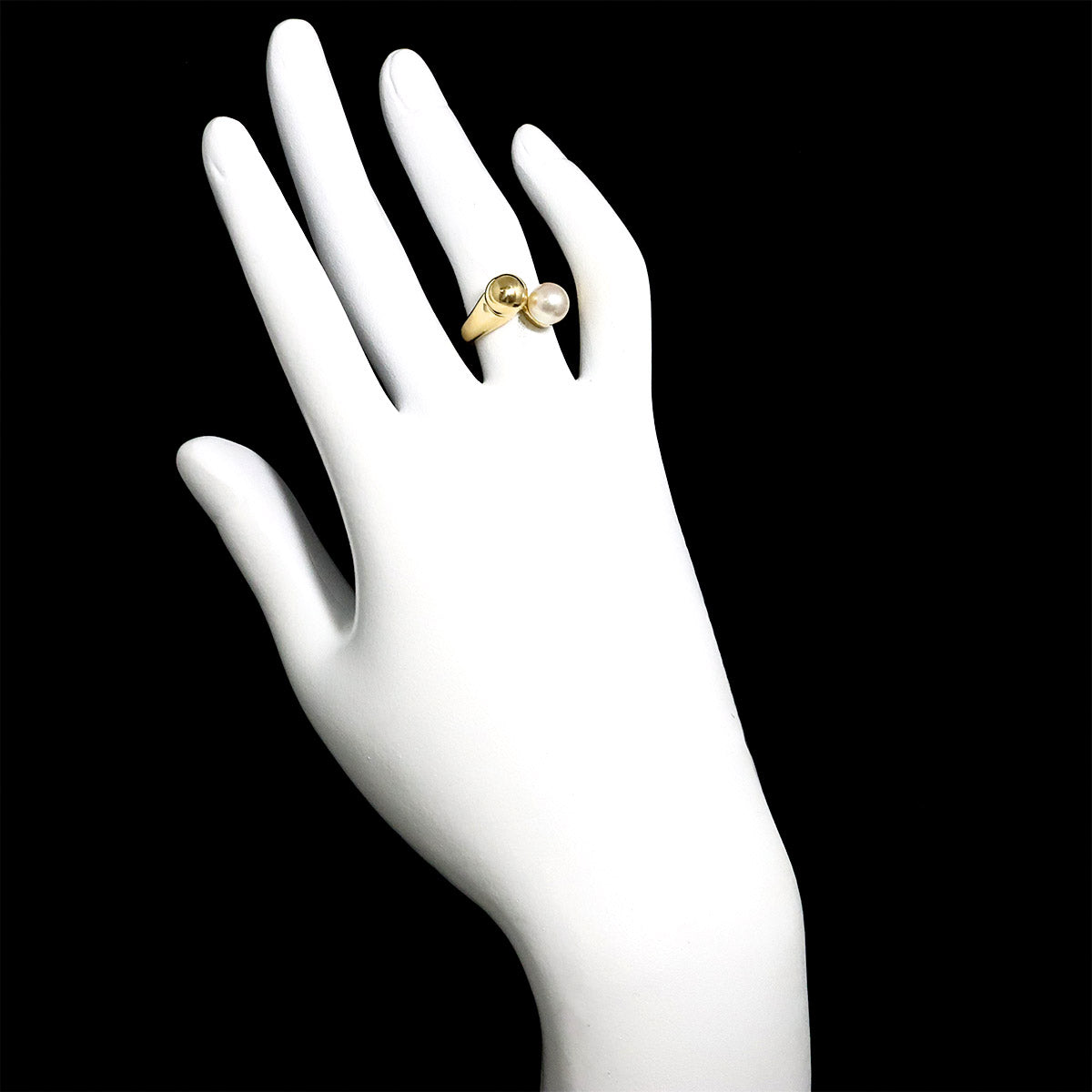 Akoya Pearl 7.0mm Ring 18K YG 750 5.25(US)