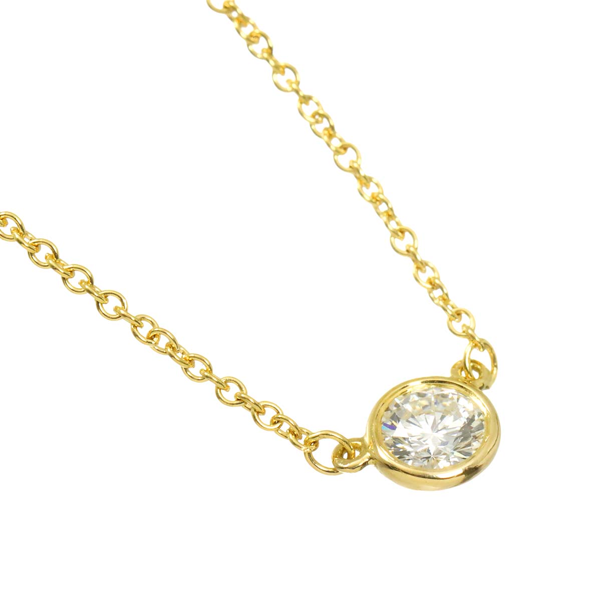 By The Yard Diamond 1P Necklace 18K Yellow Gold 750