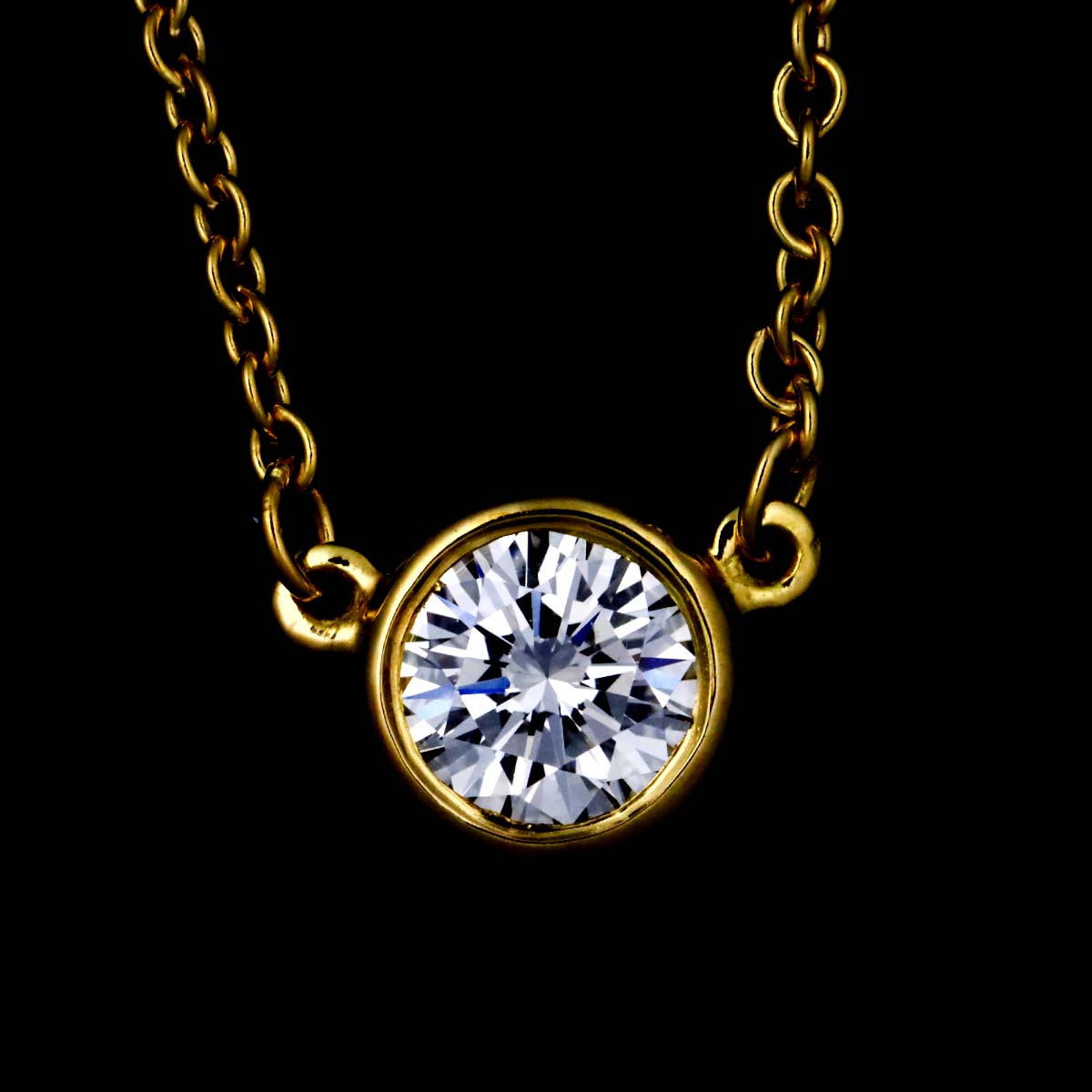 By The Yard Diamond 1P Necklace 18K Yellow Gold 750