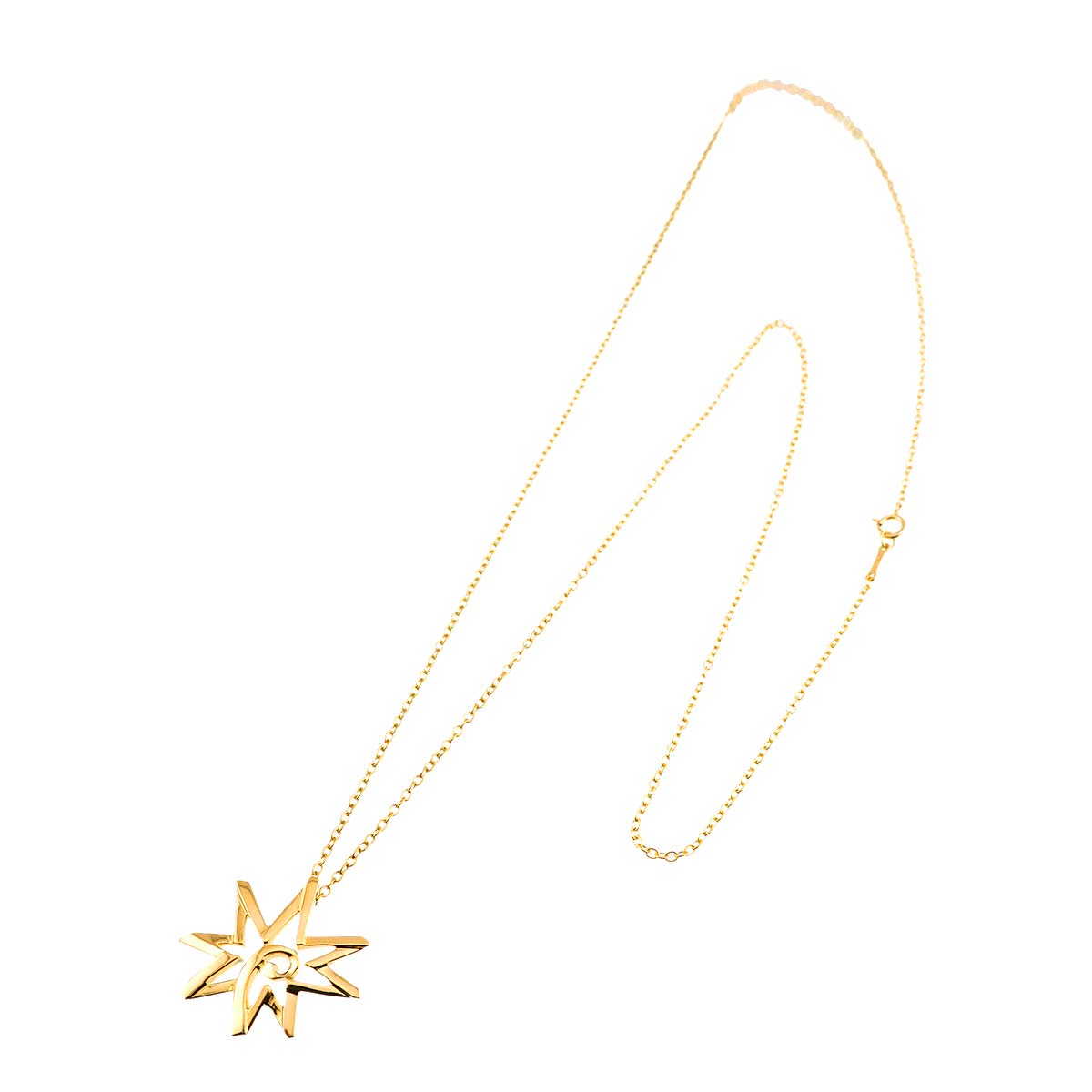 Volume Star Necklace 18K Yellow Gold 750