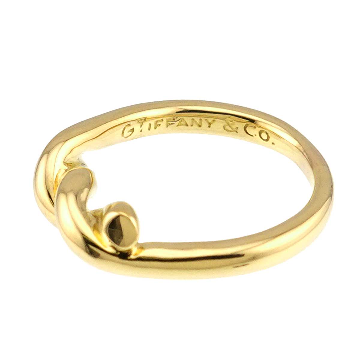 Twist knot Ring 18K Yellow Gold 750 size4.75-5(US)