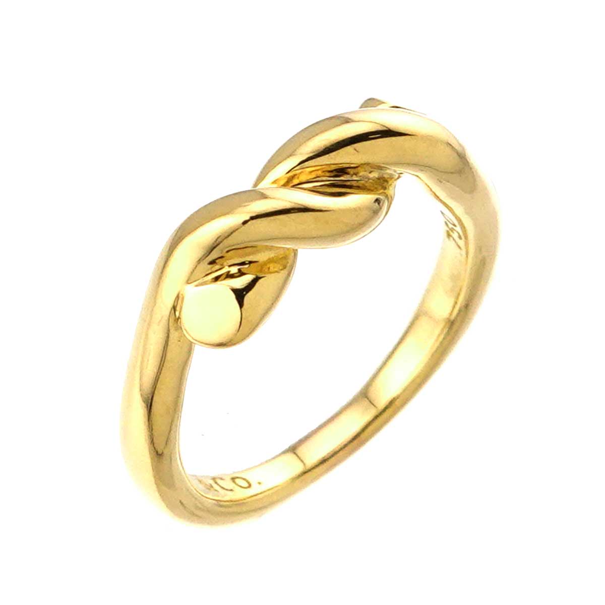 Twist knot Ring 18K Yellow Gold 750 size4.75-5(US)