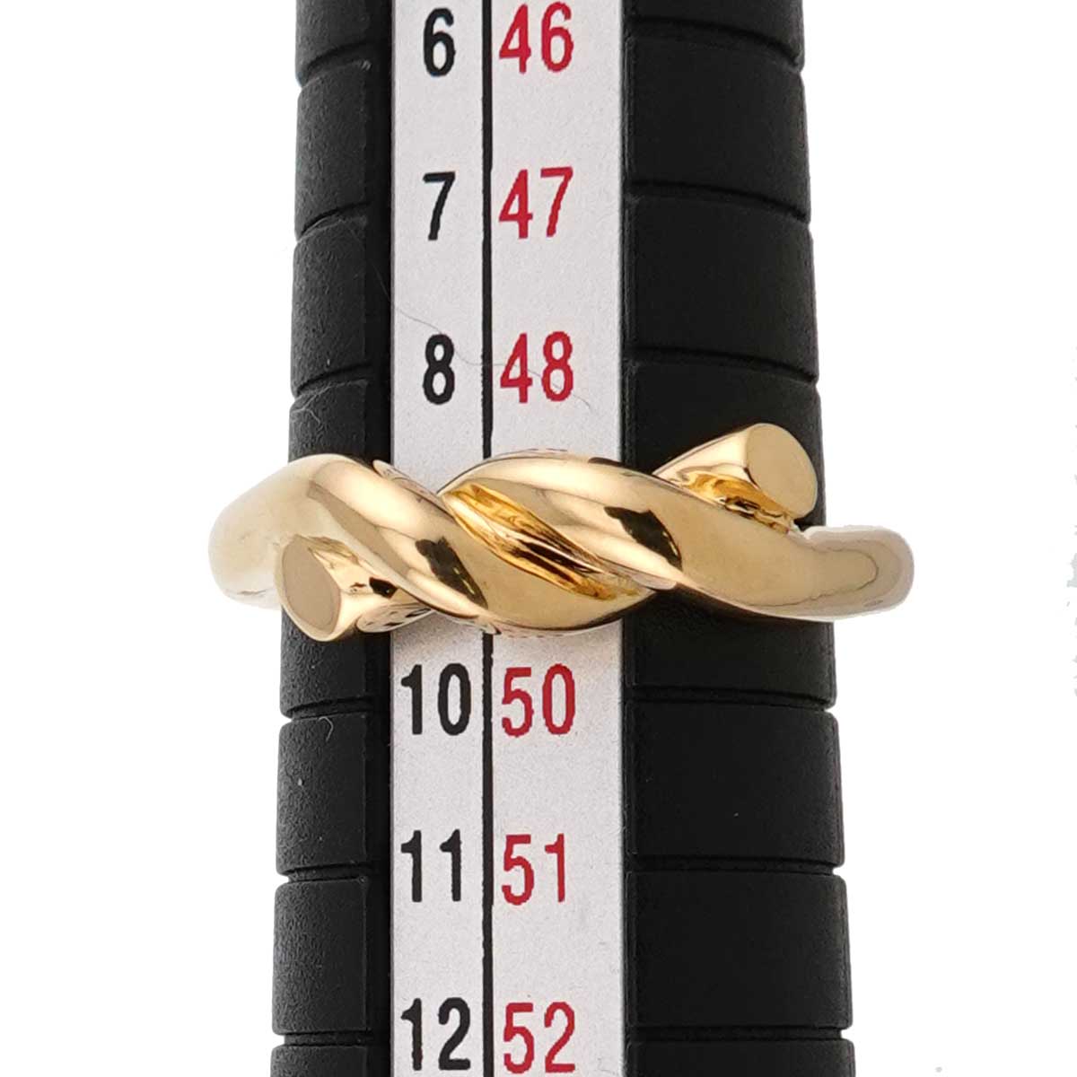 Twist knot Ring 18K Yellow Gold 750 size4.75-5(US)