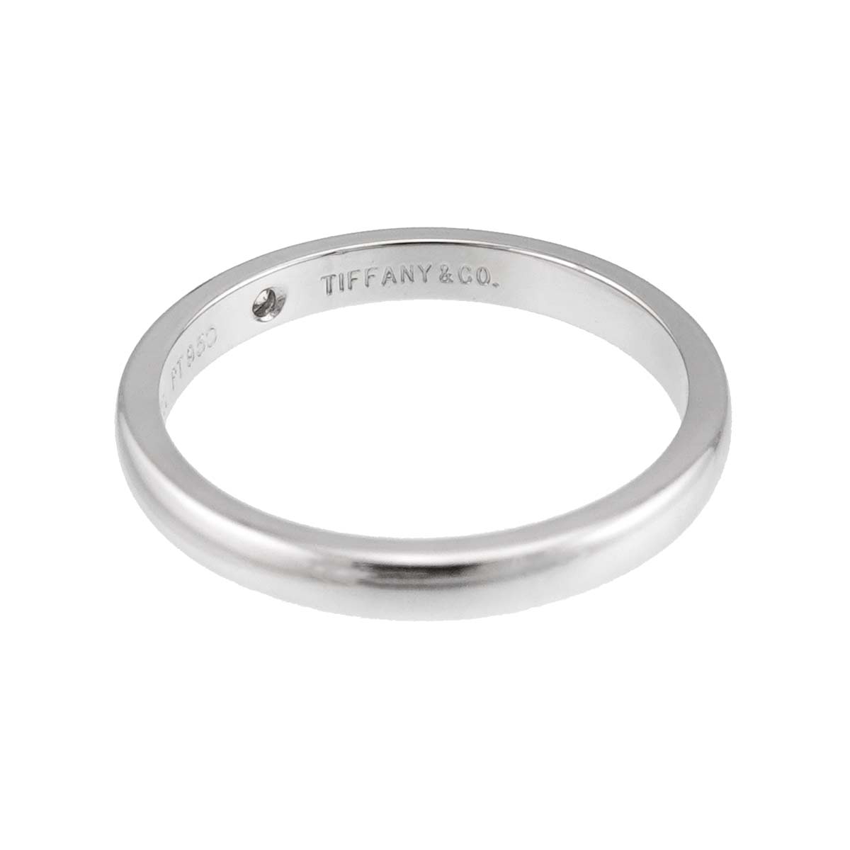 Stacking Band Ring Diamond 1P Platinum Size6(US)