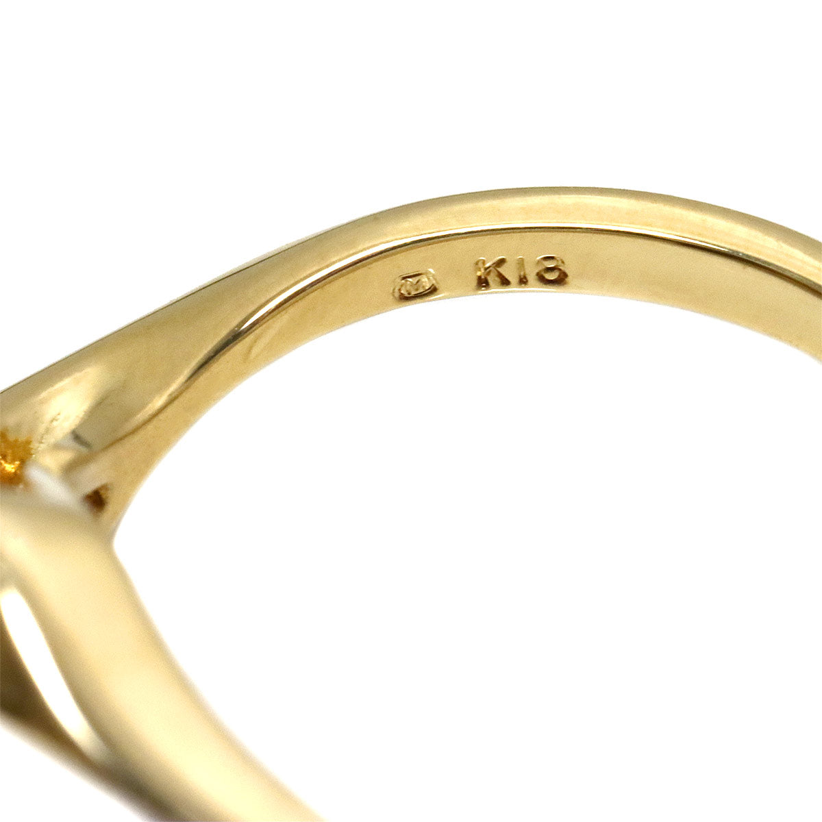 Baby Pearl 3.5mm Ring 18K YG 750 size5.5-5.75(US)