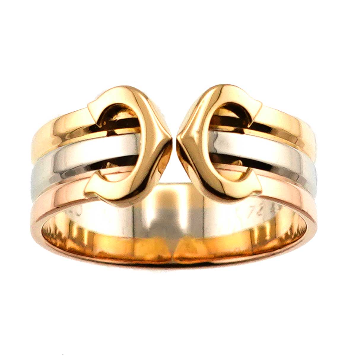 2C C2 Ring 18K YG WG PG 750 Size49 4.5-4.75(US)