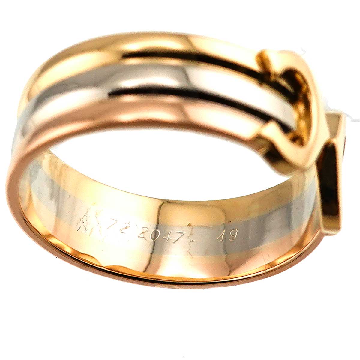 2C C2 Ring 18K YG WG PG 750 Size49 4.5-4.75(US)