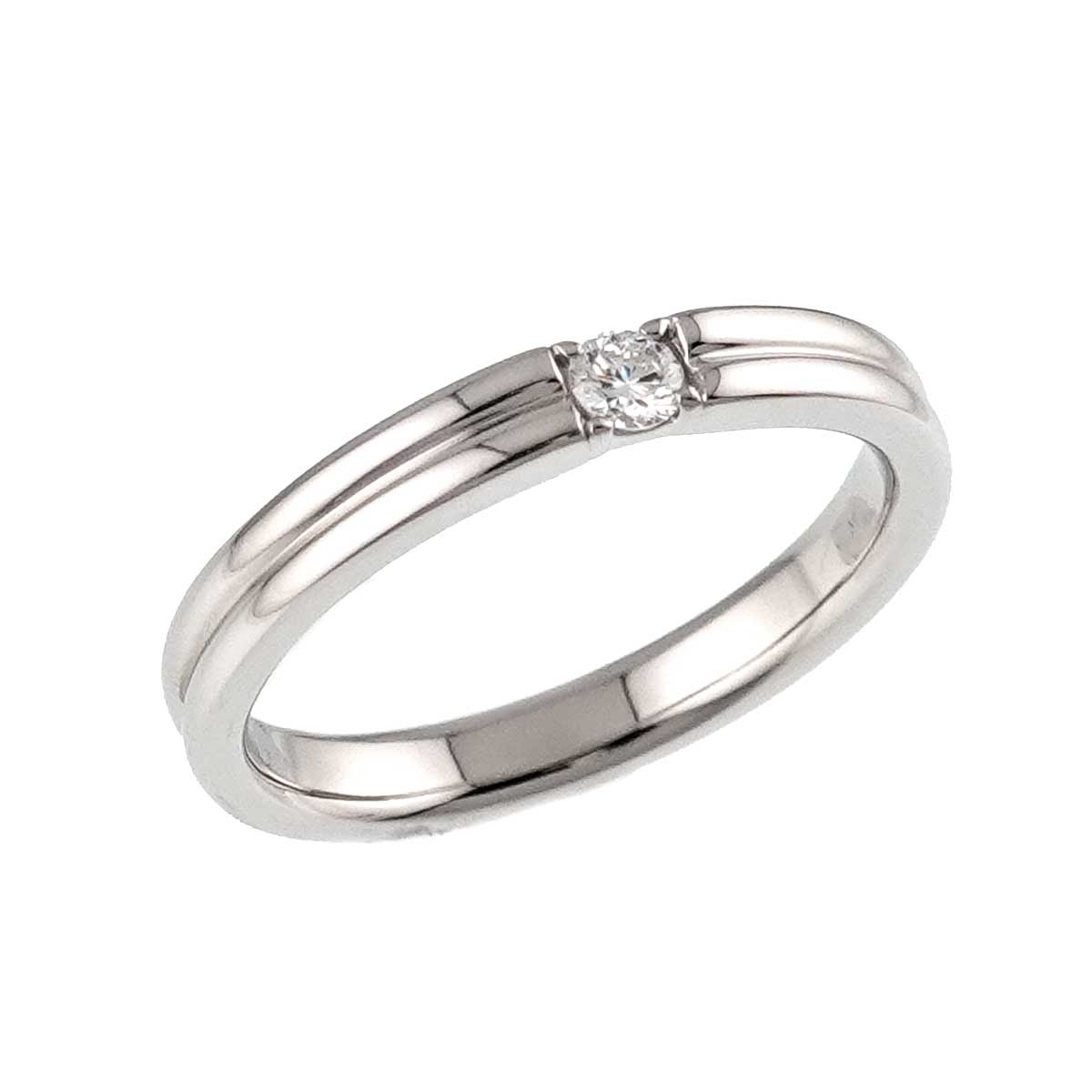 CHIARO Diamond 0.07ct Ring Pt size5.5-5.75(US)