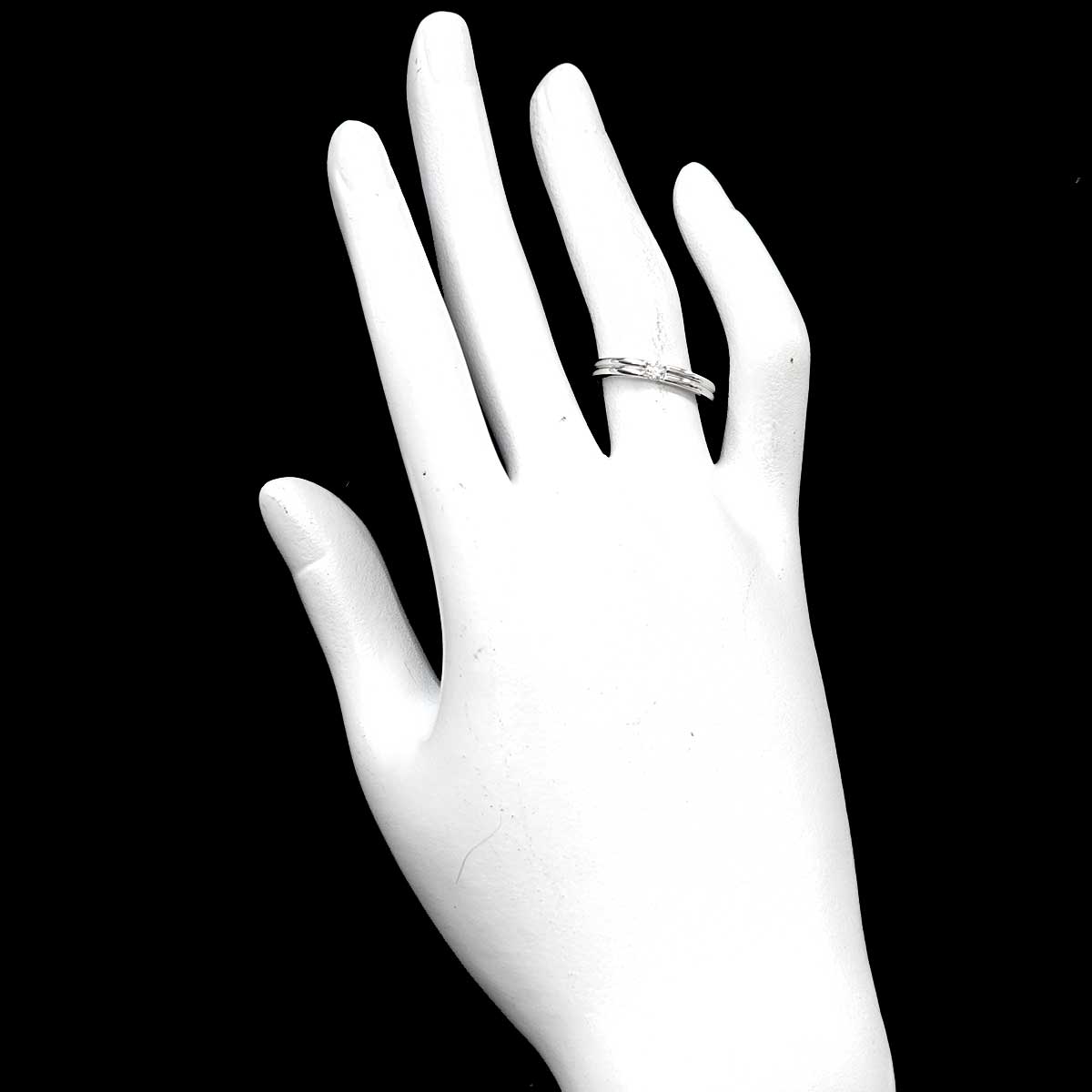 CHIARO Diamond 0.07ct Ring Pt size5.5-5.75(US)