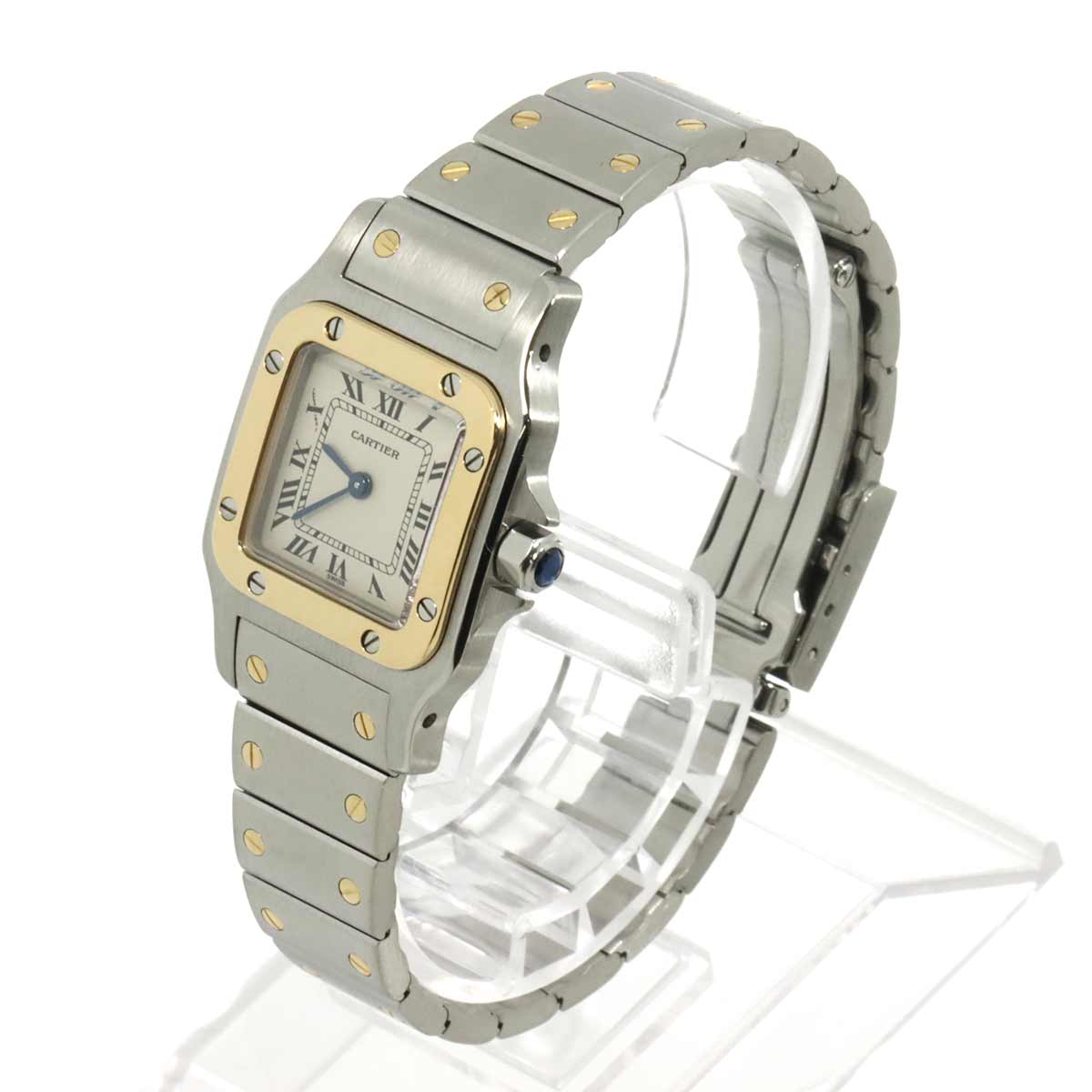 Santos Galbee W20012C4 750 YG Cream Dial Ladies Watch