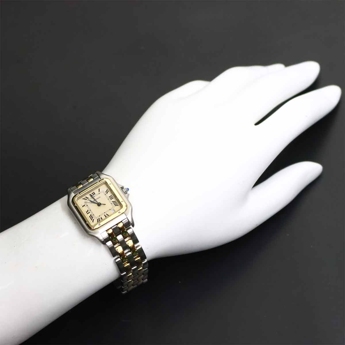 Panthere MM 2Row 83083242 YG Quartz Date Cream Dial Boys Watch