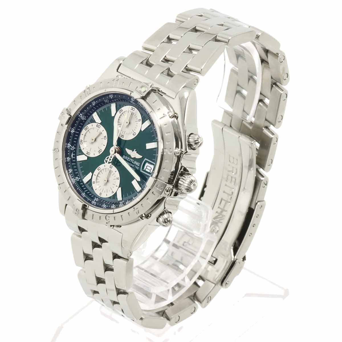 Chronomat A13348 Chronograph Green Dial Mens Watch