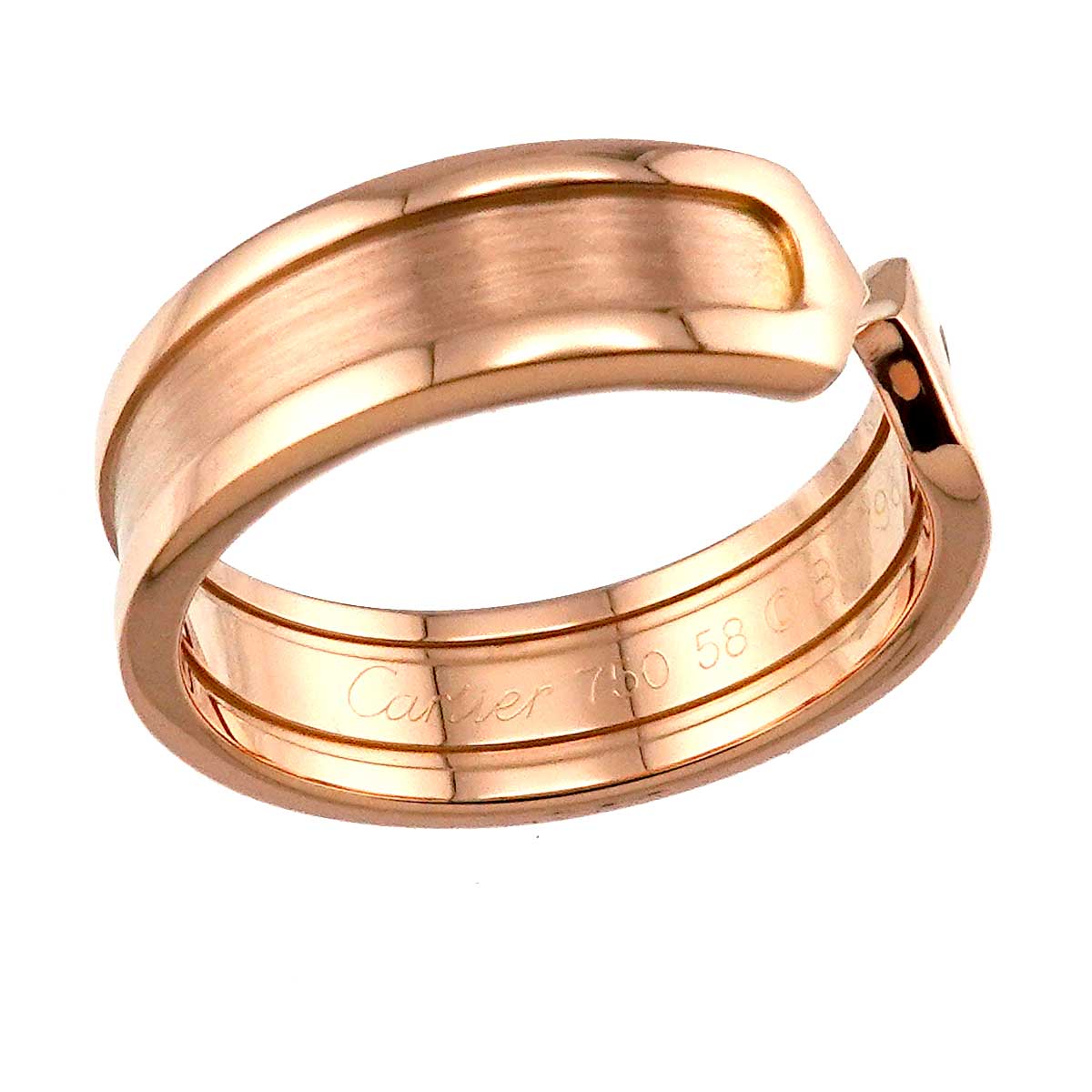 C2 SM Ring 18K PG 750 size58 7.75-8(US)