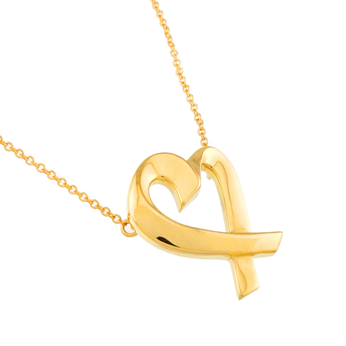 Loving Heart Necklace 18K Yellow Gold 750