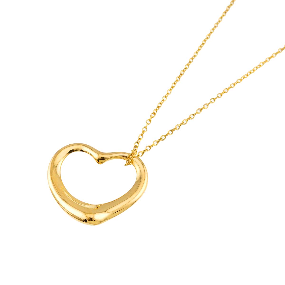 Open Heart Necklace 18K Yellow Gold 750