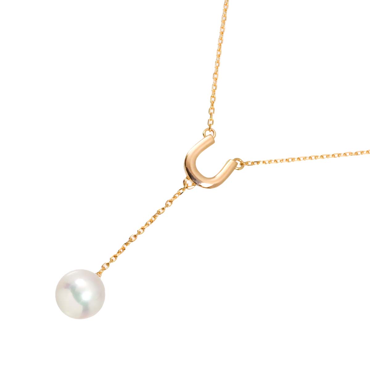 Akoya Pearl 7.3mm Necklace 18K PG 750