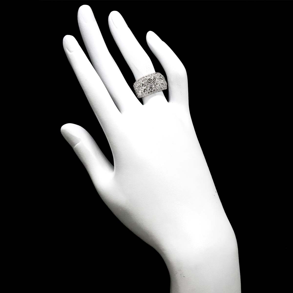 Diamond 2.00ct Ring 18K WG 750 Size5.5-5.75(US)