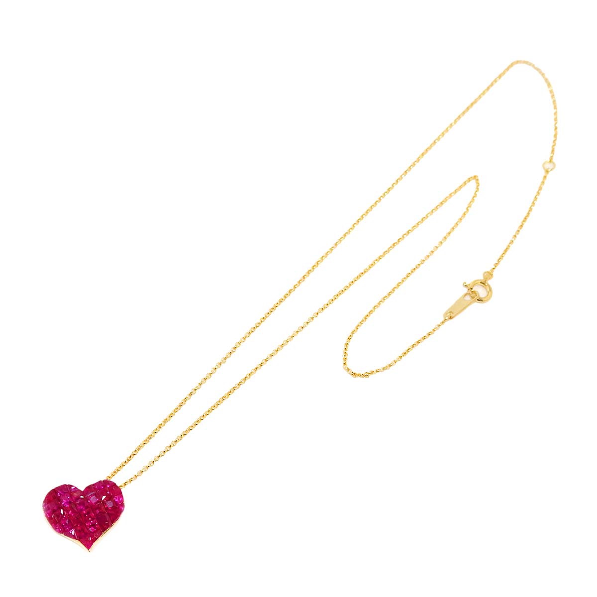 Ruby 1.26ct Necklace 18K 18K Yellow Gold 750