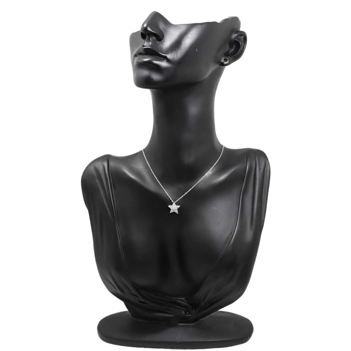 Comet Diamond Necklace SM 18K White Gold 750