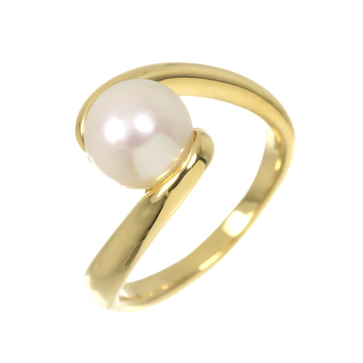 Akoya Pearl 7.1mm Ring 18K YG 750 Size4-4.5(US)