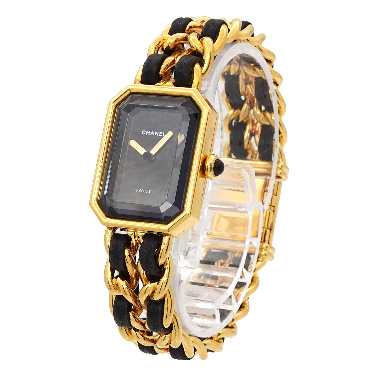 Premiere Size M H0001 Vintage Quartz Black Dial Ladies Watch