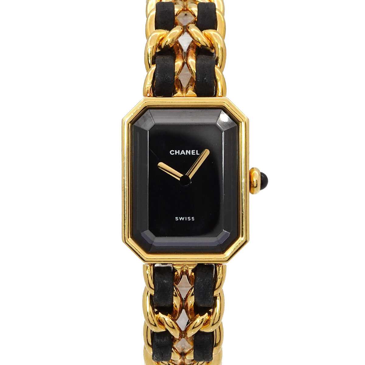 Premiere Size M H0001 Vintage Quartz Black Dial Ladies Watch