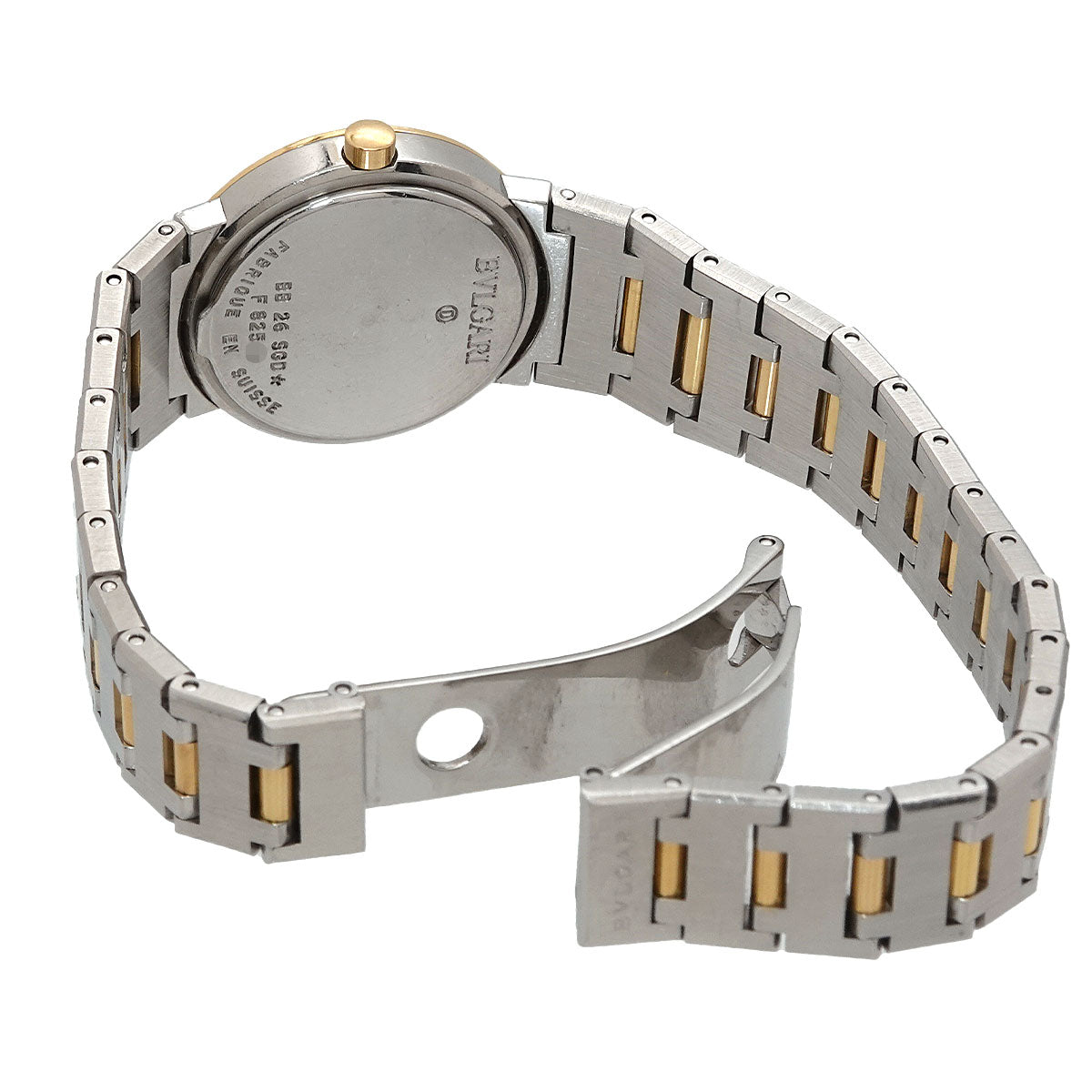 BVLGARIBVLGARI BB26SGD Two Tones YG Black Dial Ladies