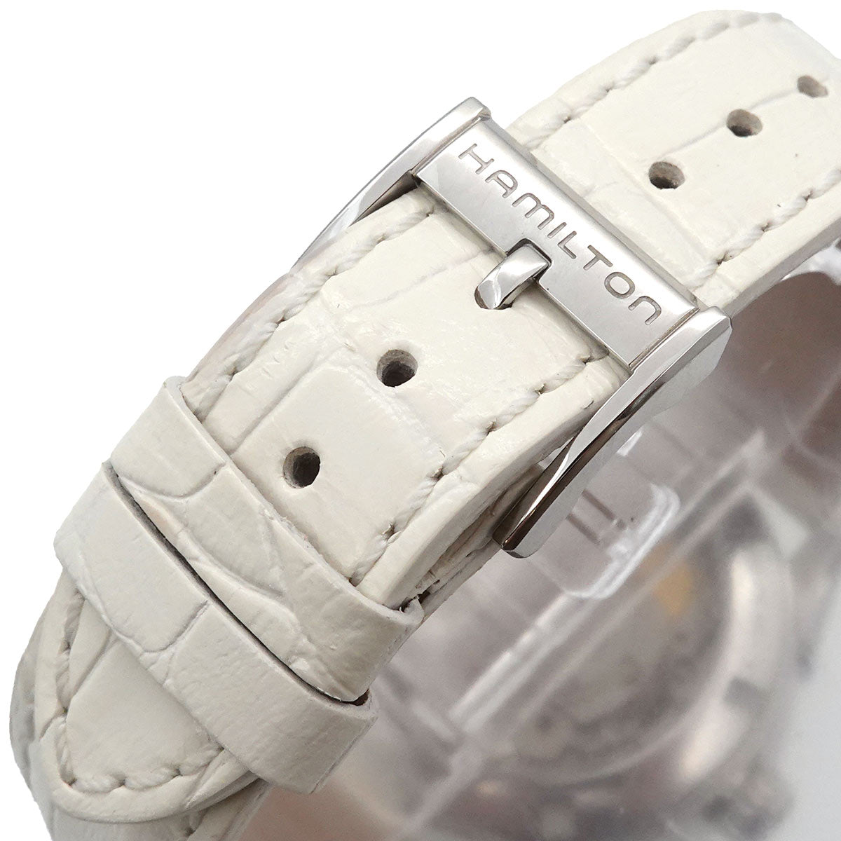Jazzmaster Open heart H322150 Automatic White Shell Leadies