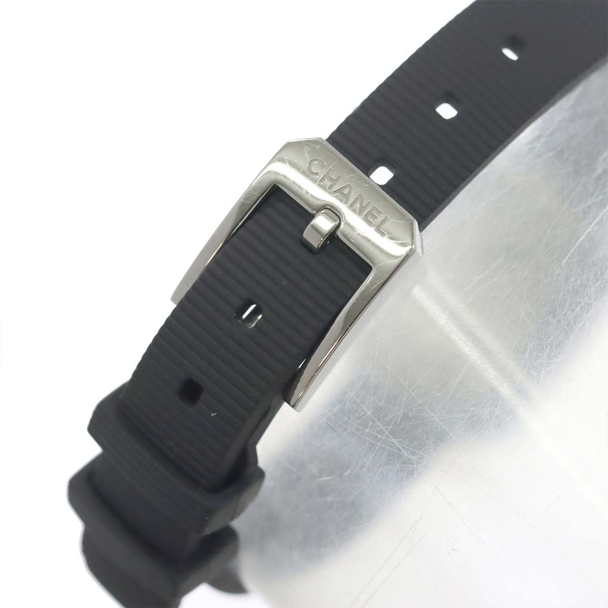 Premiere H2434 Bezel Diamond 4P Rubber Belt Black Dial Ladies