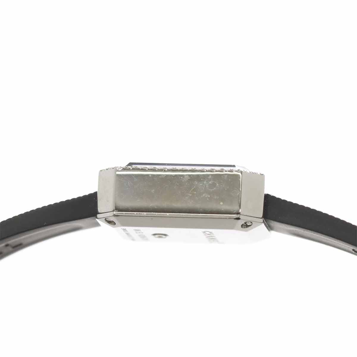 Premiere H2434 Bezel Diamond 4P Rubber Belt Black Dial Ladies