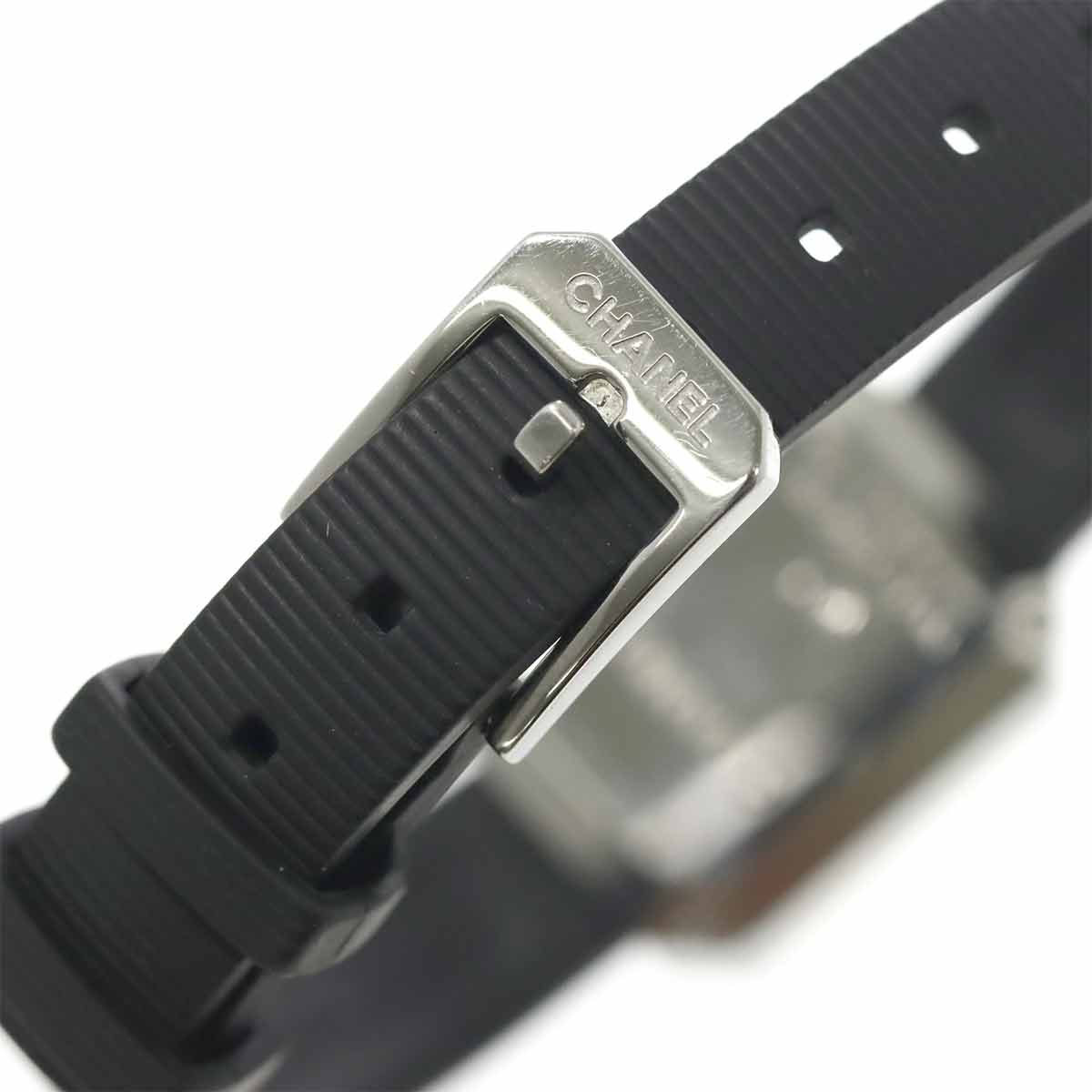 Premiere H2434 Bezel Diamond 4P Rubber Belt Black Dial Ladies