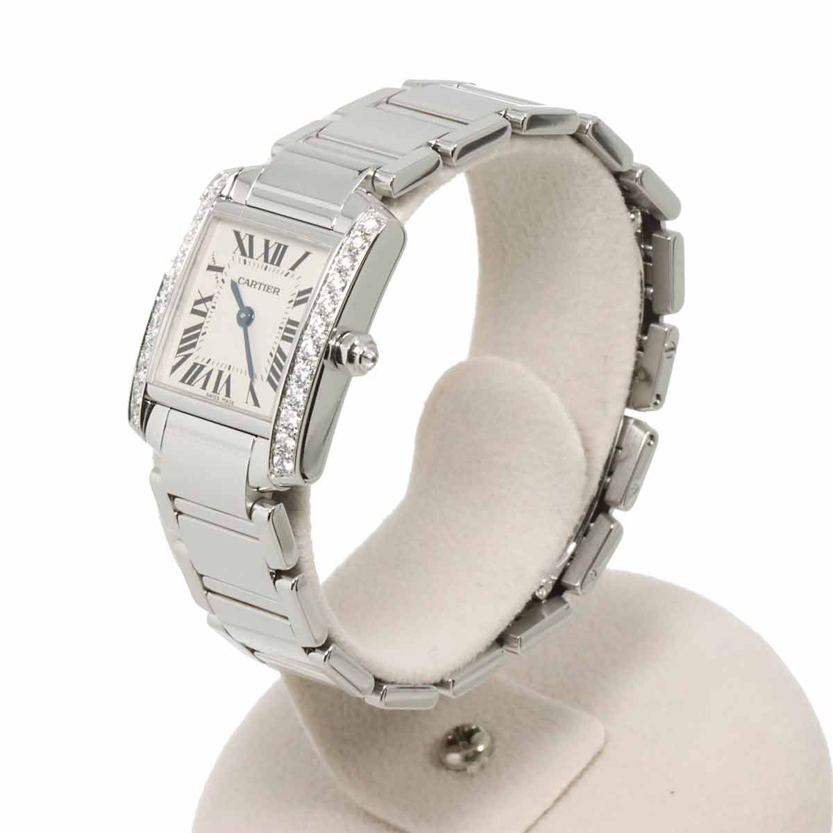 Tank Francaise SM WE1002S3 Diamond 750 WG Cream Dial Ladies