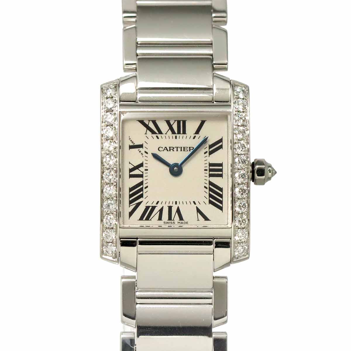 Tank Francaise SM WE1002S3 Diamond 750 WG Cream Dial Ladies