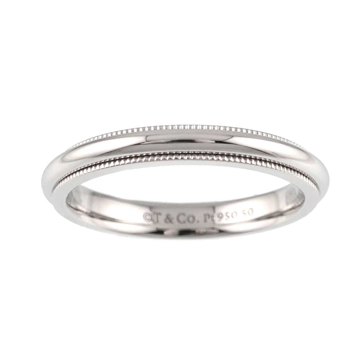 Milgrain Band Ring Pt Platinum Size6.75(US)