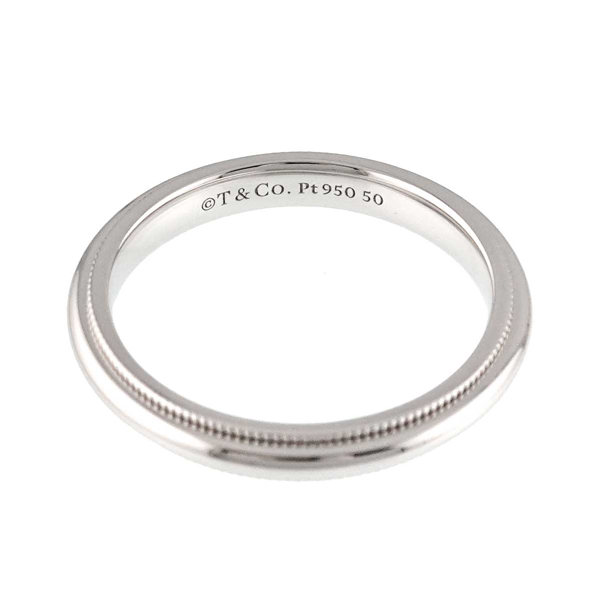 Milgrain Band Ring Pt Platinum Size6.75(US)