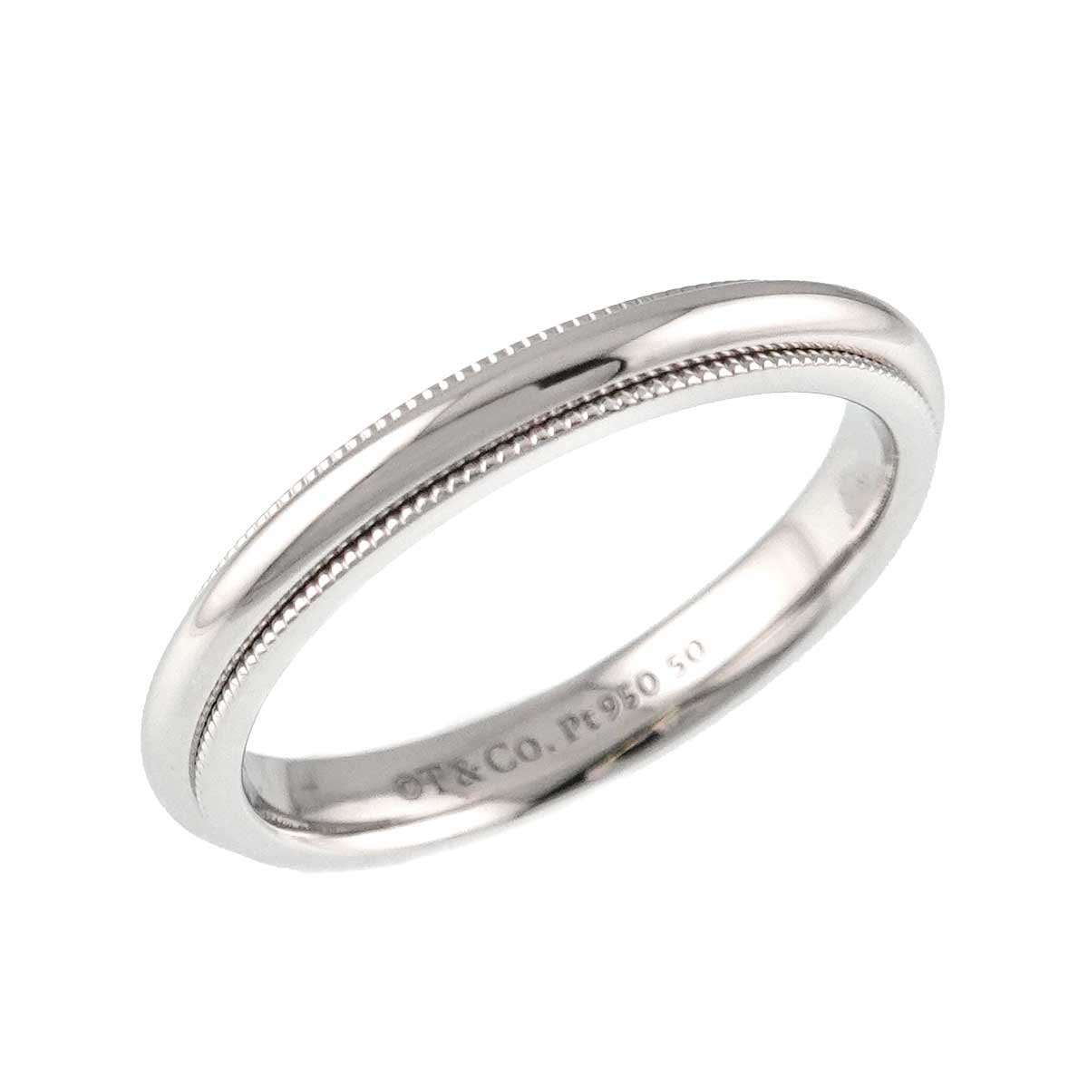 Milgrain Band Ring Pt Platinum Size6.75(US)