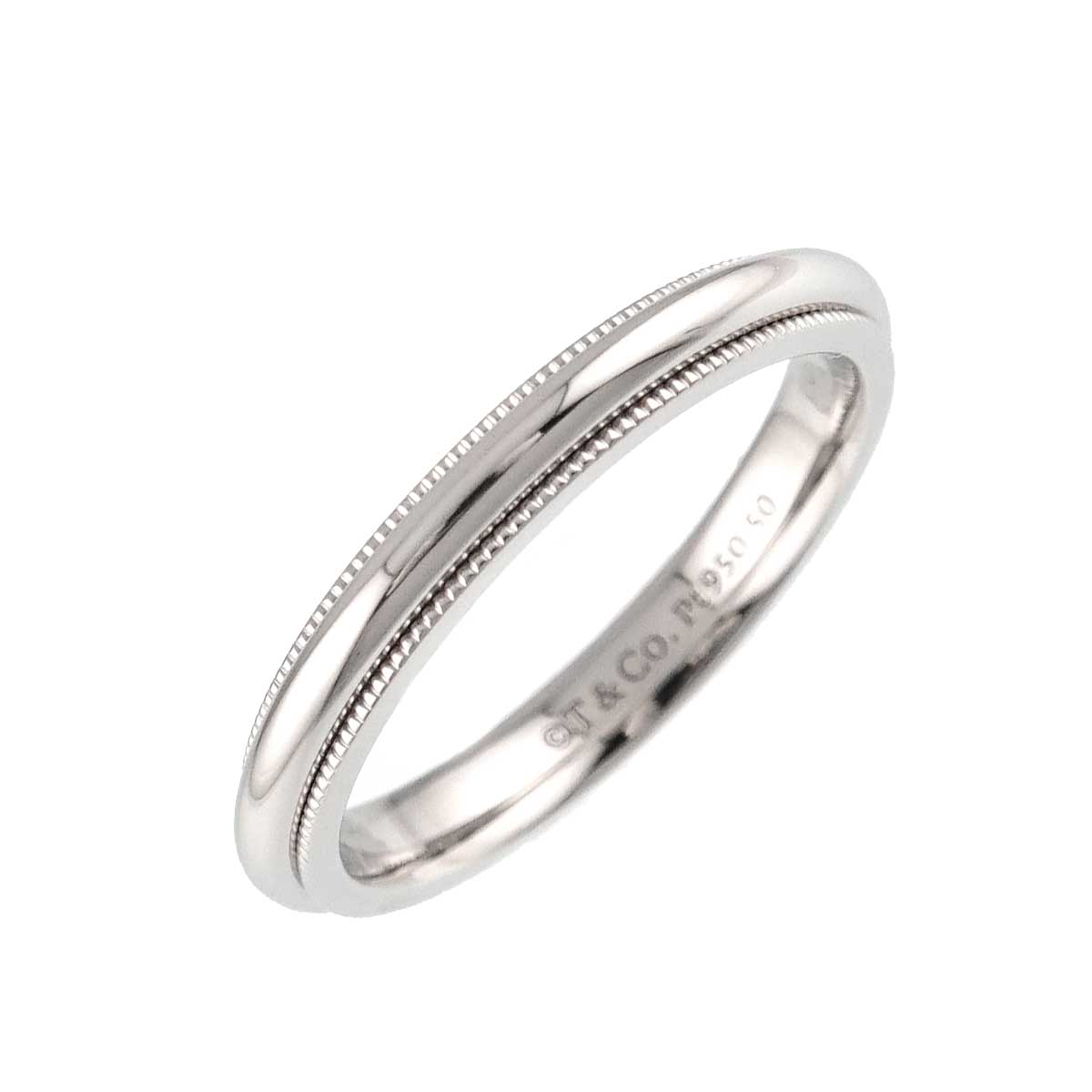 Milgrain Band Ring Pt Platinum Size6.75(US)