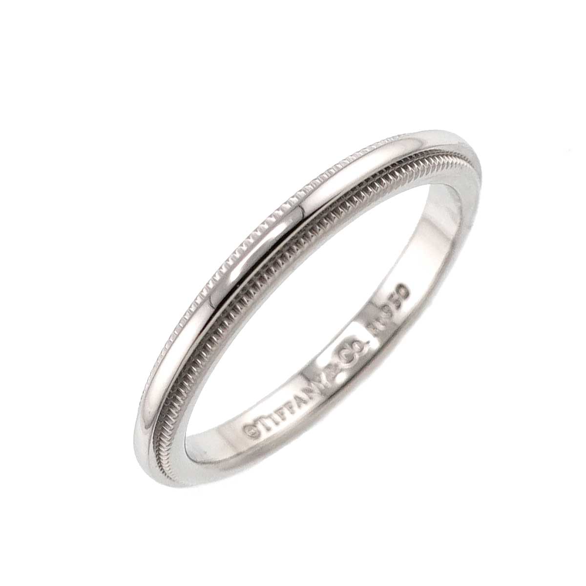 Milgrain Band Ring Platinum size4-4.5(US)