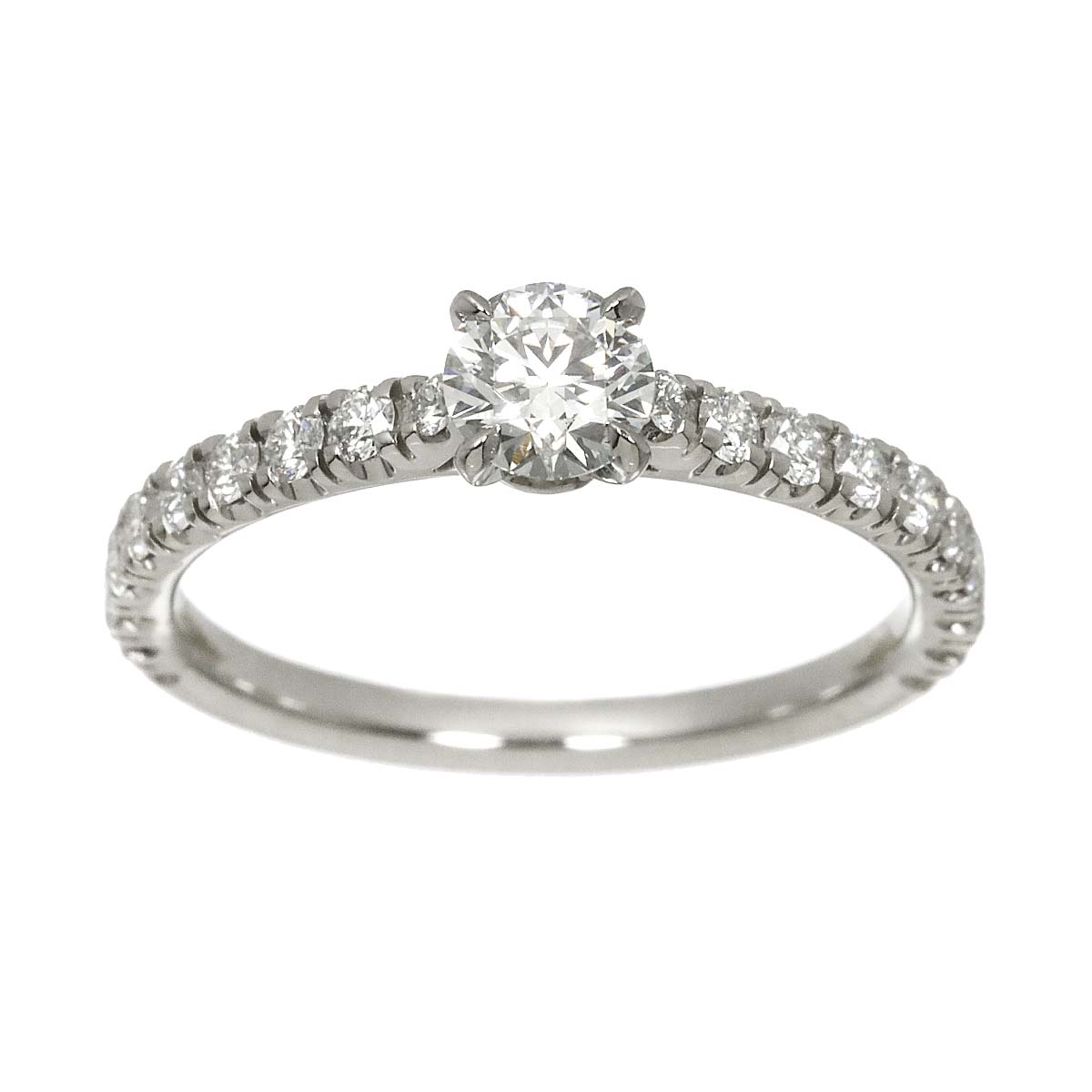 Half Diamond 0.30ct Ring Pt size48 4.5(US)