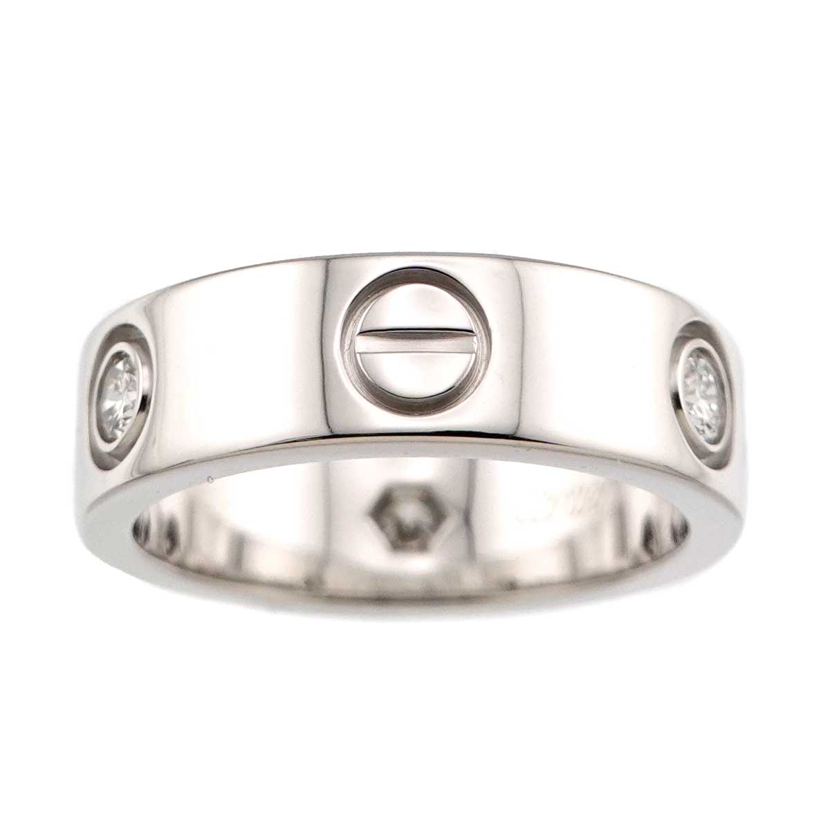 Love Classic Ring Diamond 3P 18K WG 750 size49 4.5-4.75(US)