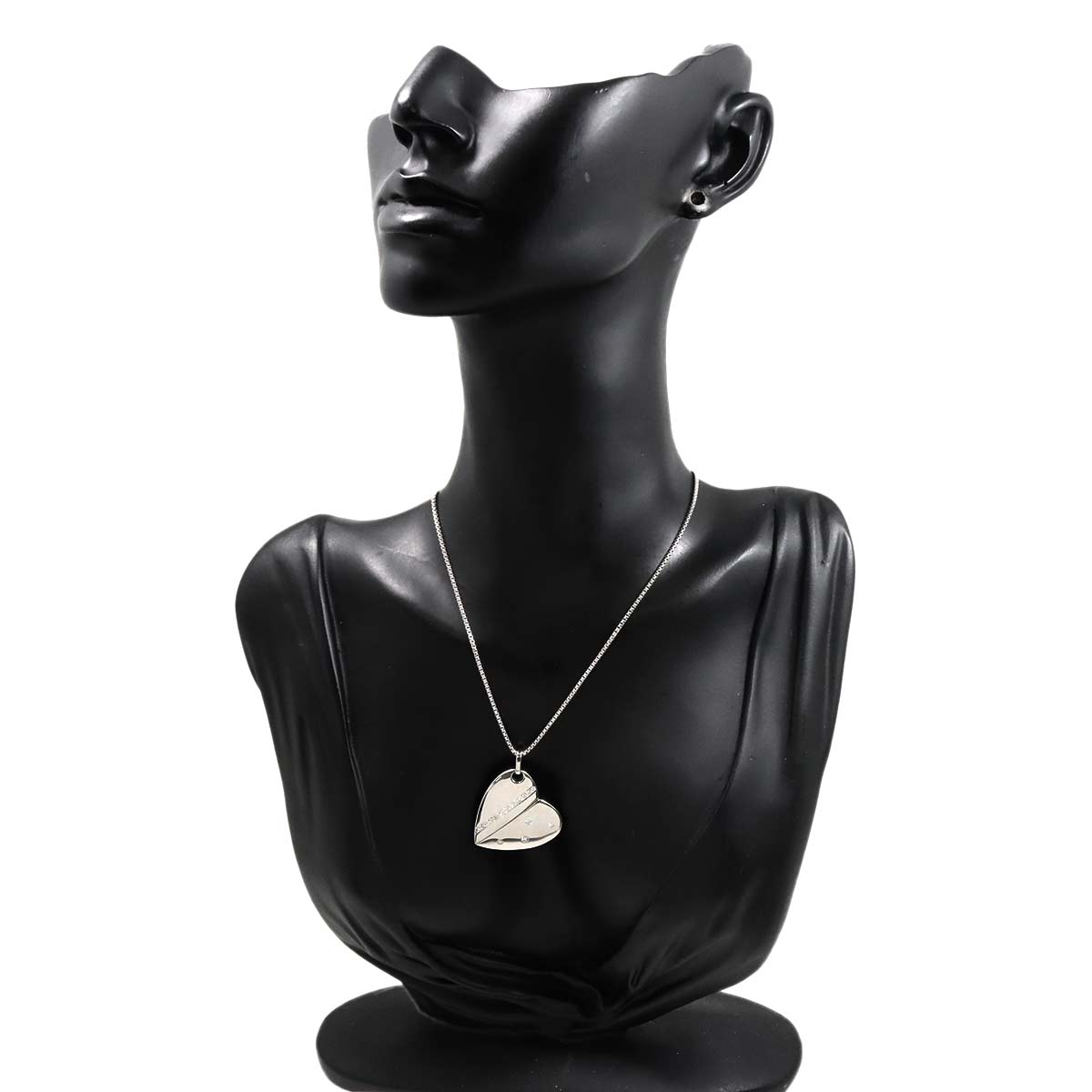 Diamond 0.25ct MOP Necklace 18K White Gold 750