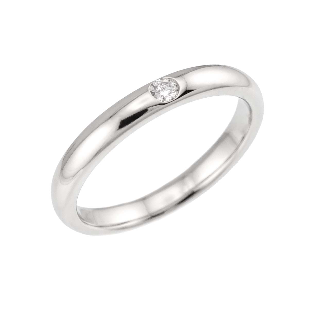 Diamond Ring Pt Platinum size6(US)