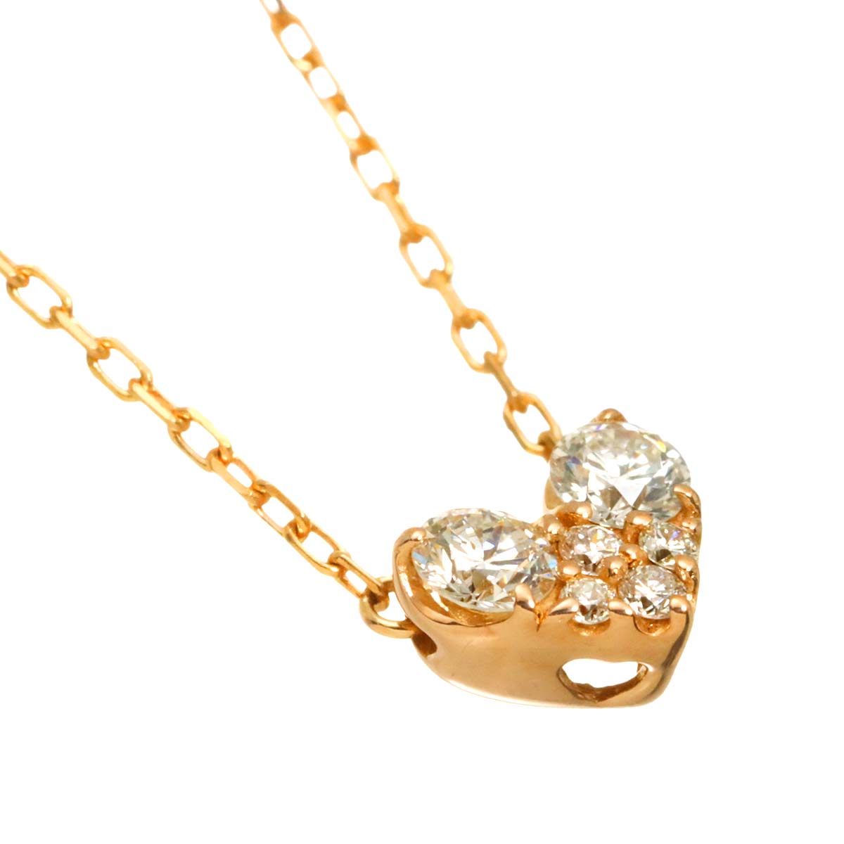 Diamond 0.14ct Necklace 18K Pink Gold 750
