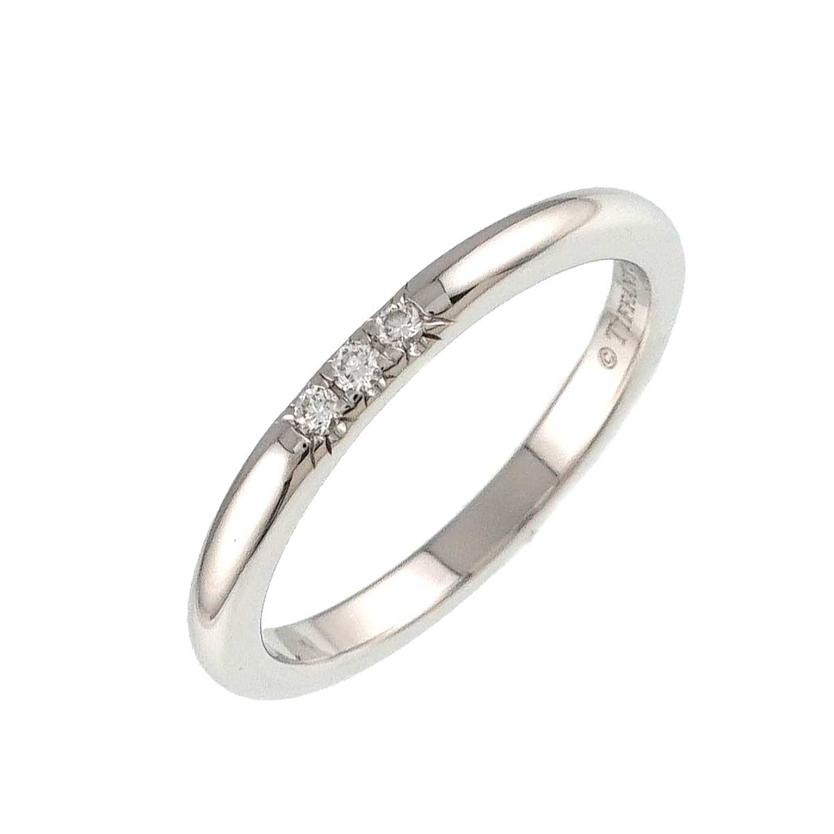 Forever Band Diamond Ring Platinum size3.25(US)